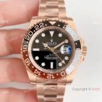 (EW) Replica Rolex GMT Master II Rose Gold 126715 Watch 40mm